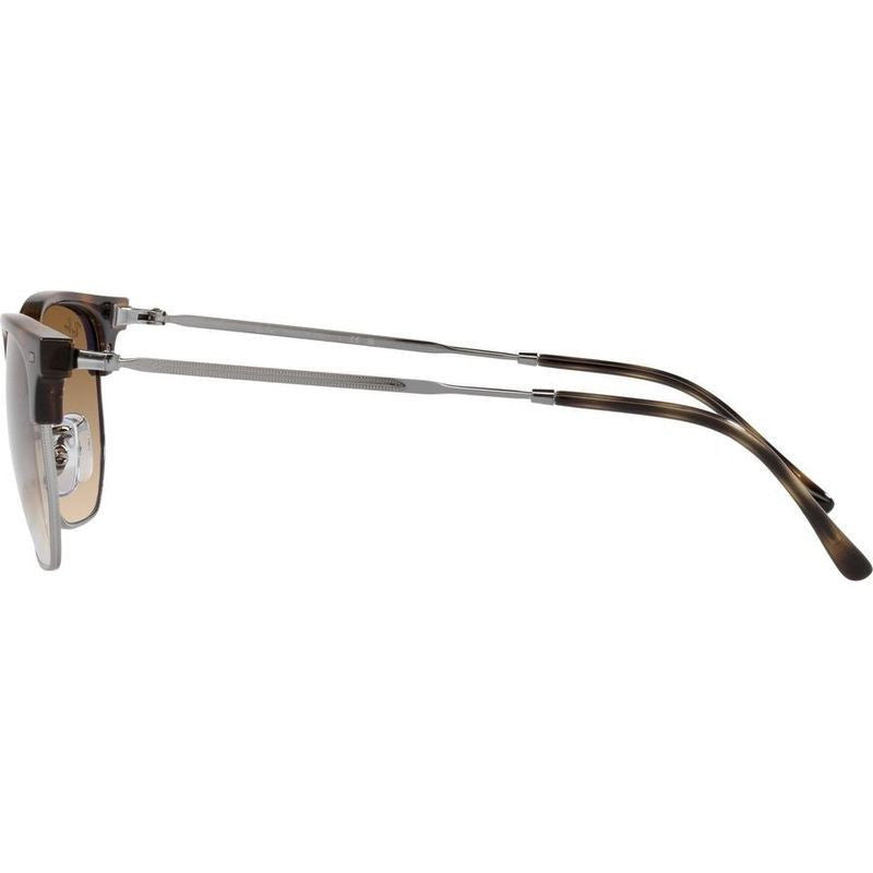 New Clubmaster RB4416, Havana on Gunmetal/Brown Clear Gradient Glass Lenses 51 Eye Size