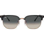 New Clubmaster RB4416F, Dark Grey on Rose Gold/Dark Grey Gradient Glass Lenses