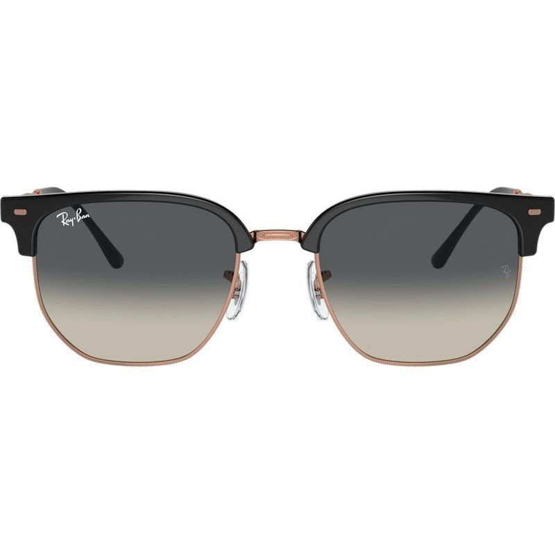 New Clubmaster RB4416F, Dark Grey on Rose Gold/Dark Grey Gradient Glass Lenses