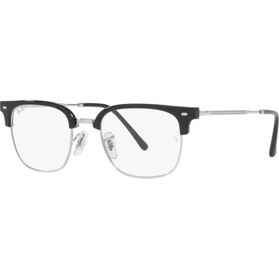 New Clubmaster RX7216, Black on Silver/Clear Lenses