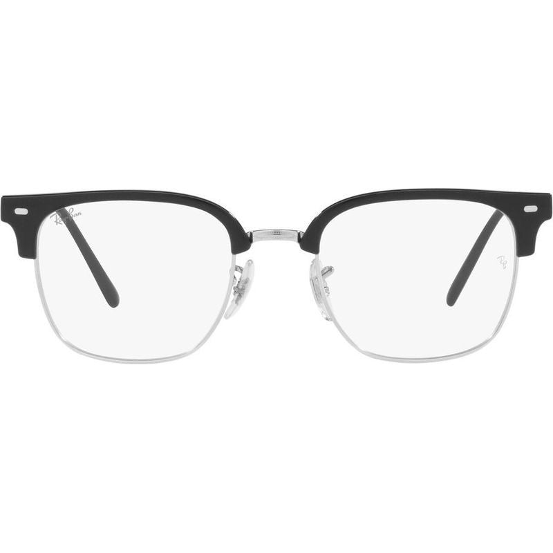 New Clubmaster RX7216, Black on Silver/Clear Lenses