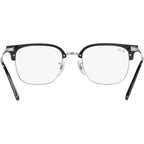 New Clubmaster RX7216, Black on Silver/Clear Lenses