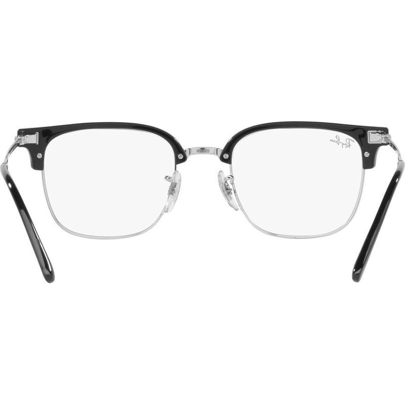 New Clubmaster RX7216, Black on Silver/Clear Lenses