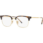 New Clubmaster RX7216, Havana on Gold/Clear Lenses