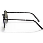 New Round RB3637, Black/Blue Green Mirror Glass Lenses 50 Eye Size