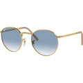 New Round RB3637, Gold/Blue Gradient Glass Lenses 53 Eye Size