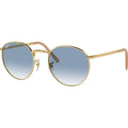 New Round RB3637, Gold/Blue Gradient Glass Lenses 53 Eye Size