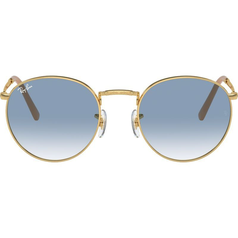 New Round RB3637, Gold/Blue Gradient Glass Lenses 53 Eye Size
