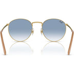 New Round RB3637, Gold/Blue Gradient Glass Lenses 53 Eye Size