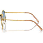 New Round RB3637, Gold/Blue Gradient Glass Lenses 53 Eye Size