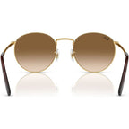 New Round RB3637, Gold/Light Brown Gradient Glass Lenses 53 Eye Size