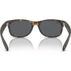 New Wayfarer Classic RB2132, Rubber Havana/Dark Grey Glass Lenses 55 Eye Size
