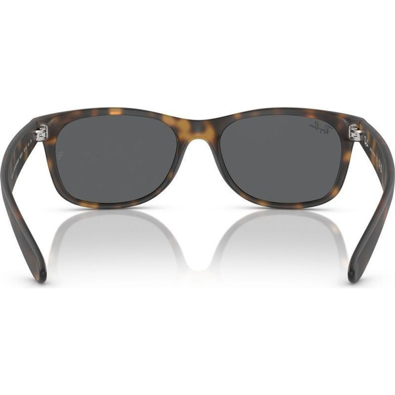 New Wayfarer Classic RB2132, Rubber Havana/Dark Grey Glass Lenses 55 Eye Size