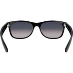 New Wayfarer Classic RB2132, Black/Blue Gradient Polarised Glass Lenses 55 Eye Size