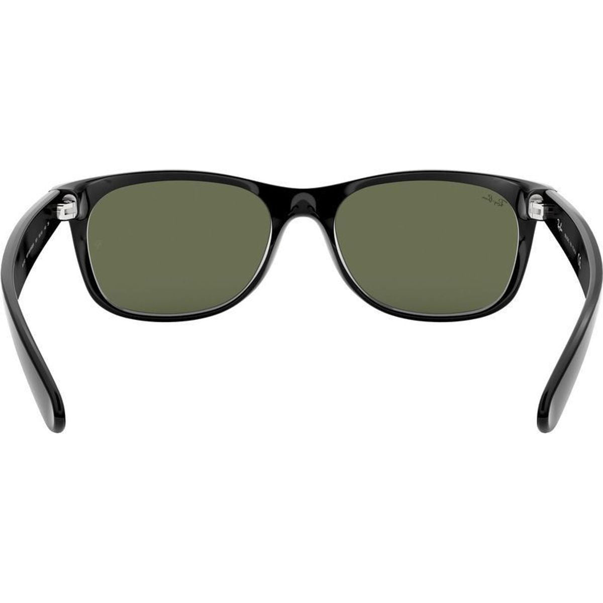 New Wayfarer Classic RB2132, Black/Green Glass Lenses 52 Eye Size