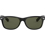 New Wayfarer Classic RB2132, Black/Green Polarised Glass Lenses 52 Eye Size