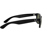 New Wayfarer Classic RB2132, Black/Green Polarised Glass Lenses 58 Eye Size