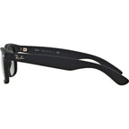 New Wayfarer Classic RB2132, Black Rubber/Green Glass Lenses 58 Eye Size