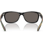 New Wayfarer Classic RB2132, Black and Green Camouflage/Dark Grey Glass Lenses 55 Eye Size