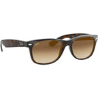 New Wayfarer Classic RB2132, Light Havana/Brown Gradient Glass Lenses 55 Eye Size