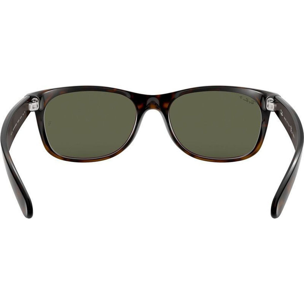 New Wayfarer Classic RB2132, Tortoise/Green Polarised Glass Lenses 55 Eye Size
