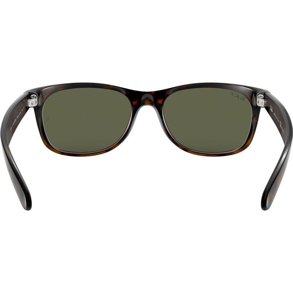 New Wayfarer Classic RB2132, Tortoise/Green Polarised Glass Lenses 55 Eye Size
