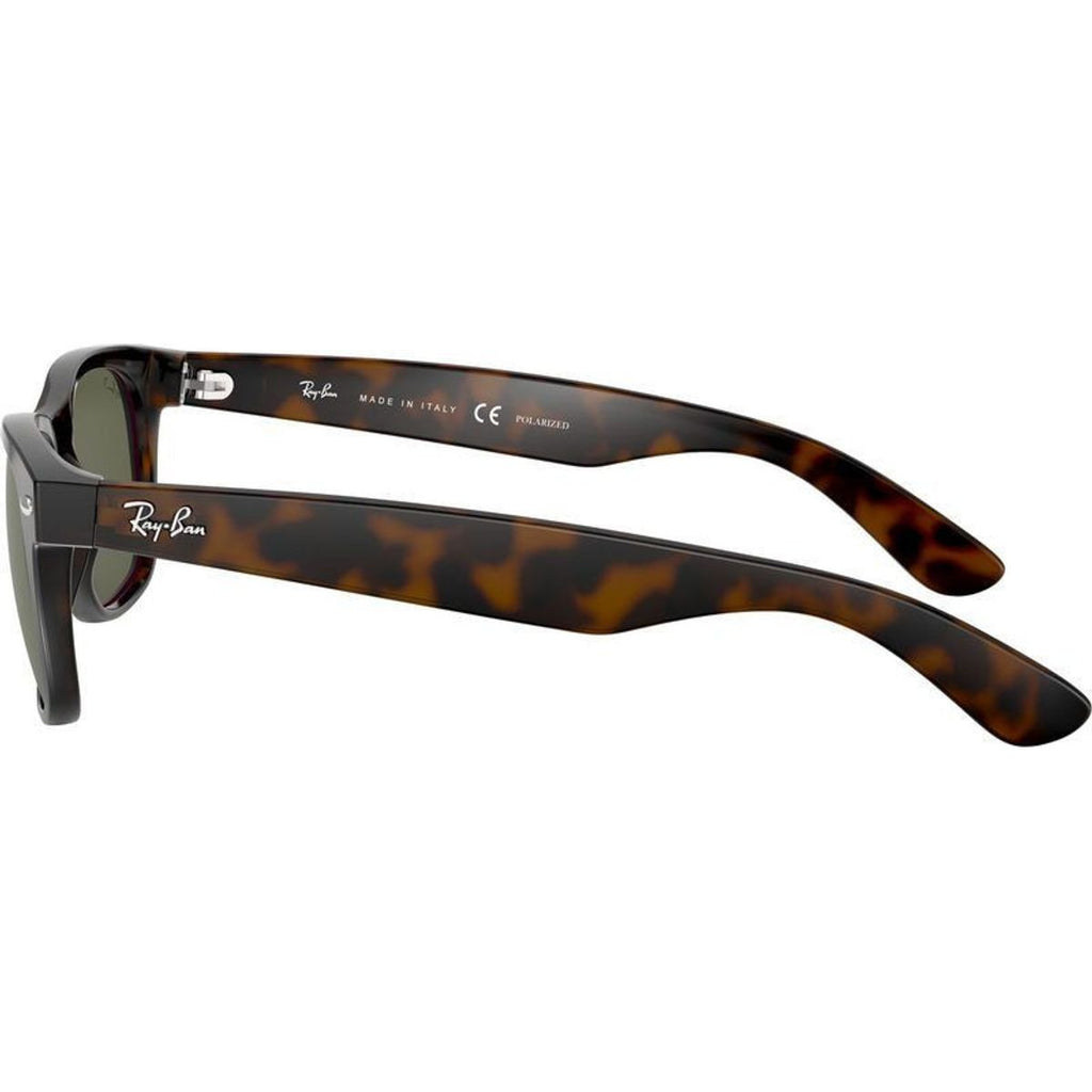 New Wayfarer Classic RB2132, Tortoise/Green Polarised Glass Lenses 55 Eye Size