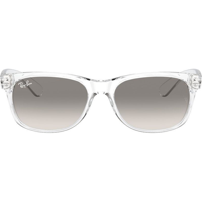 New Wayfarer Classic RB2132, Transparent/Grey Clear Gradient Glass Lenses 55 Eye Size