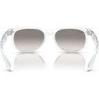 New Wayfarer Classic RB2132, Transparent/Grey Clear Gradient Glass Lenses 55 Eye Size