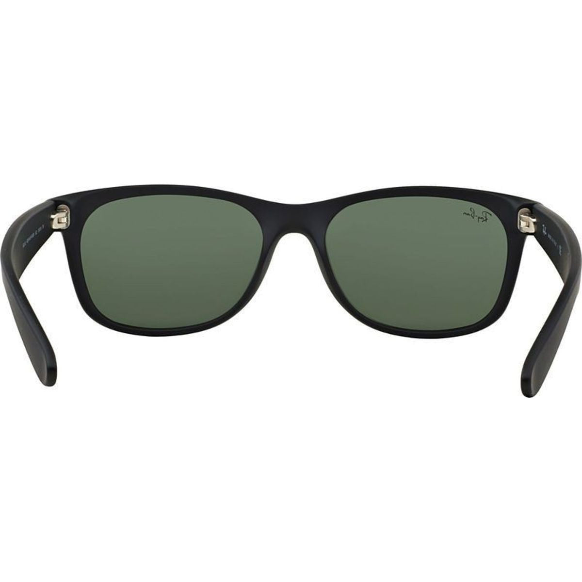 New Wayfarer Classic RB2132, Black Rubber/Green Glass Lenses 55 Eye Size
