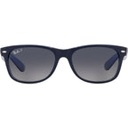 New Wayfarer Classic RB2132, Blue/Blue Gradient Polarised Glass Lenses 55 Eye Size
