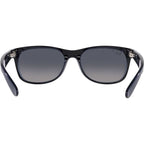 New Wayfarer Classic RB2132, Blue/Blue Gradient Polarised Glass Lenses 55 Eye Size