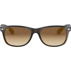 New Wayfarer Classic RB2132, Light Havana/Brown Gradient Glass Lenses 52 Eye Size