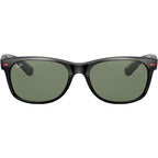 New Wayfarer RB2132M, Black/Green G15 Glass Lenses