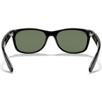 New Wayfarer RB2132M, Black/Green G15 Glass Lenses