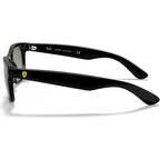 New Wayfarer RB2132M, Black/Green G15 Glass Lenses