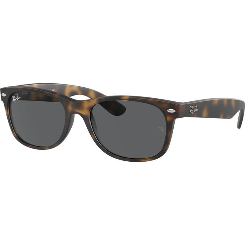 New Wayfarer Classic RB2132, Rubber Havana/Dark Grey Glass Lenses 58 Eye Size