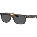 New Wayfarer Classic RB2132, Rubber Havana/Dark Grey Glass Lenses 58 Eye Size