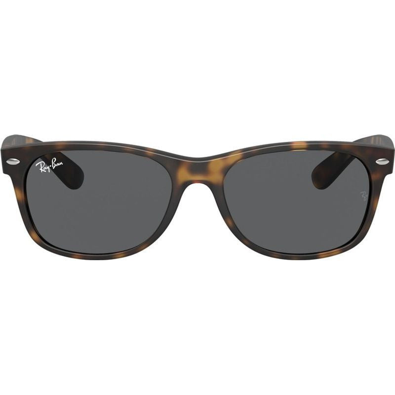 New Wayfarer Classic RB2132, Rubber Havana/Dark Grey Glass Lenses 58 Eye Size