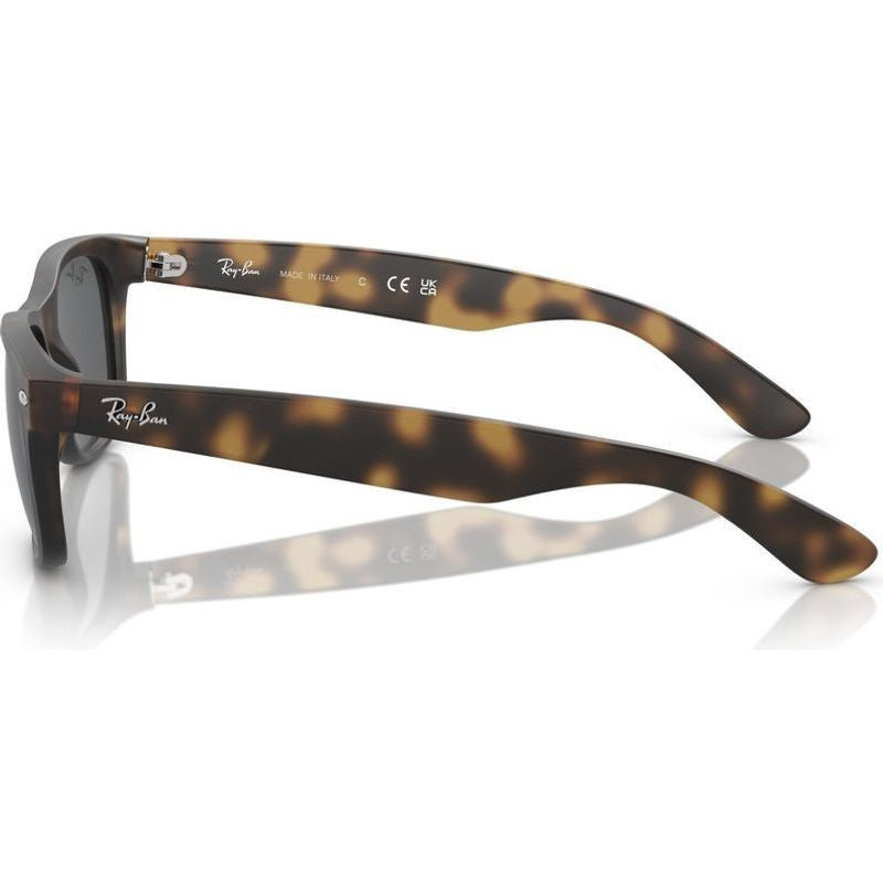 New Wayfarer Classic RB2132, Rubber Havana/Dark Grey Glass Lenses 58 Eye Size