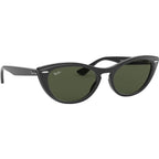 Nina RB4314N, Black/Green Glass Lenses