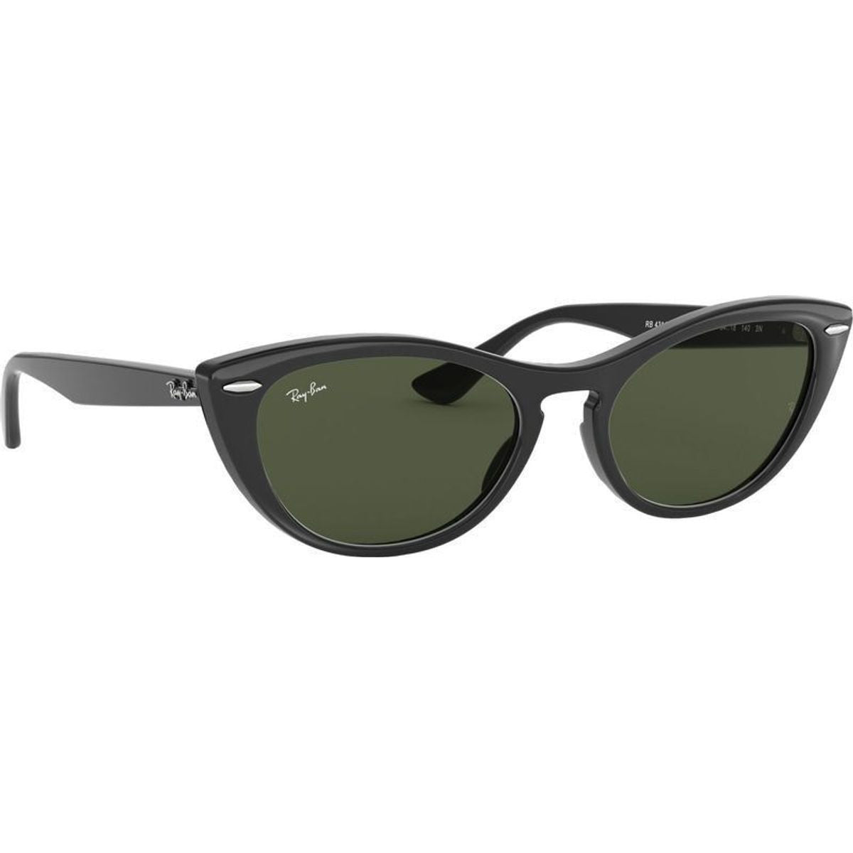 Nina RB4314N, Black/Green Glass Lenses