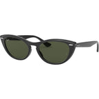 Nina RB4314N, Black/Green Glass Lenses
