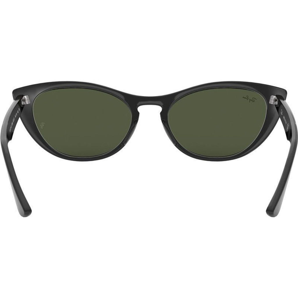 Nina RB4314N, Black/Green Glass Lenses