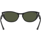 Nina RB4314N, Black/Green Glass Lenses