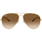 Old Aviator RB3825, Arista Gold/Brown Clear Gradient Glass Lenses 58 Eye Size