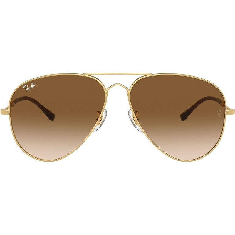 Old Aviator RB3825, Arista Gold/Brown Clear Gradient Glass Lenses 62 Eye Size