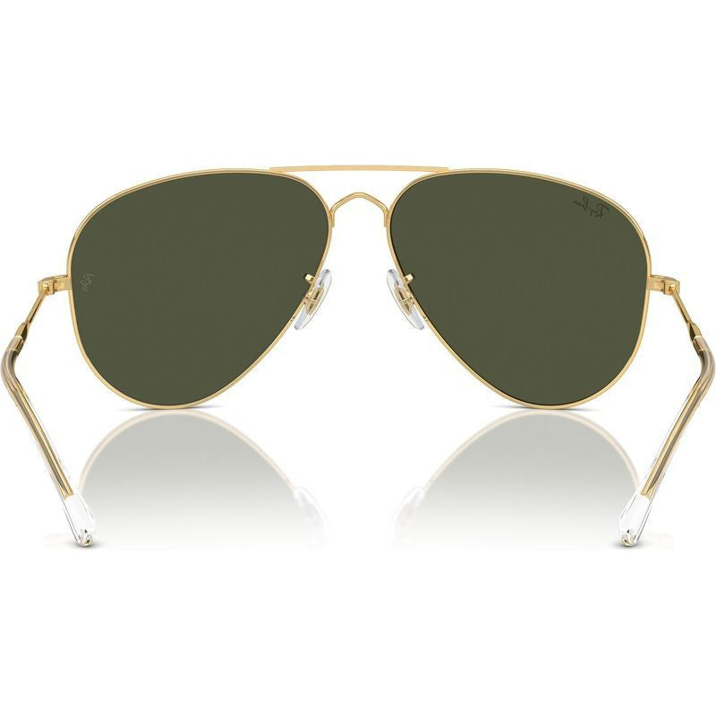 Old Aviator RB3825, Arista Gold/Green Glass Lenses 62 Eye Size