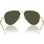 Old Aviator RB3825, Arista Gold/Green Glass Lenses 58 Eye Size