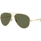 Old Aviator RB3825, Arista Gold/Green Polarised Glass Lenses 62 Eye Size